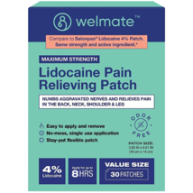WELMATE | 4% Lidocaine Numbing Patch | Maximum Strength | Temporary Relief of Pa - £37.99 GBP