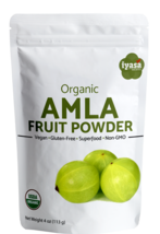Amla Powder Certified Organic Amalaki  Indian Gooseberry 4,8 oz,1lb FastShipping - £5.46 GBP+