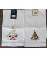Two (2) C and F ~ Handcrafted ~ Holiday ~ 14 x 22 ~ 100% Cotton ~ Guest ... - $22.44