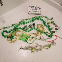 Saint Patrick Day Green Librarian Estate Jewelry MLM and Homemade Irish ... - $26.66
