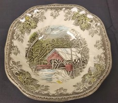 Johnson Bros Friendly Village The Covered Bridge Square Cereal Bowl 6” - £10.15 GBP