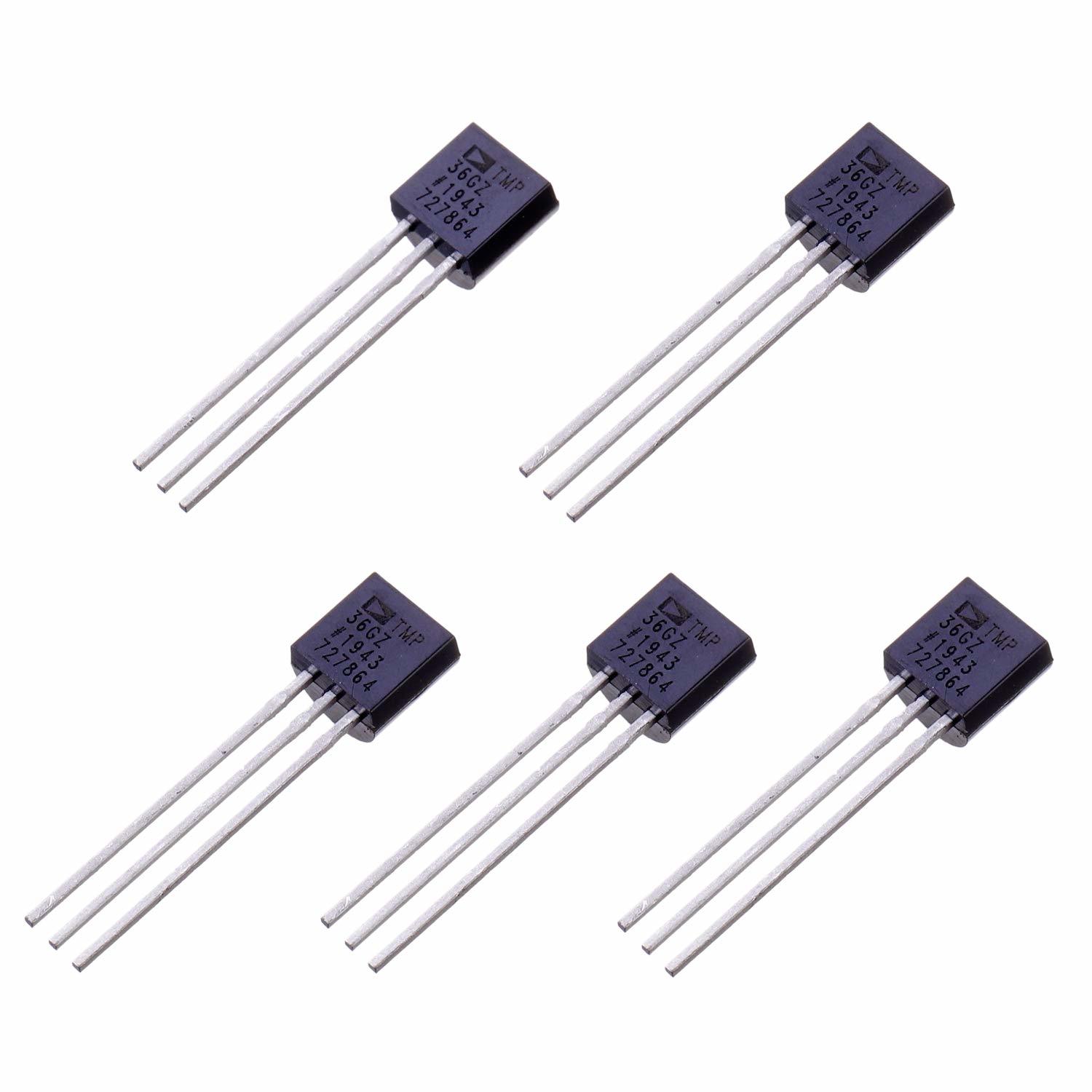 Bojack Tmp36 Temperature Sensors 3 Pin Tmp36Gz High Precision, Pack Of 5... - $20.61