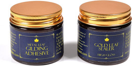 Gilding Adhesive And Sealer Set - Gilding Adhesive (60Ml) &amp; Gold Leaf Sealer (H - £26.37 GBP