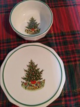 pfaltzgraff christmas heritage Plate 7.5&quot; And Bowl 5&quot; x 2&quot;  #c2-971 Pre Owned - £13.13 GBP