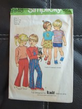 Simplicity 9948 Vtg Sewing Pattern Toddler Child Size 2 Pants Shorts Top Cut - £6.68 GBP
