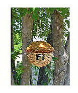Round grass birdhouse - $14.92 CAD