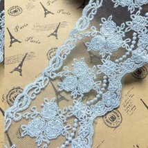 Royal Lace Trim: 8CM Wide Europe Crown Ribbon for Wedding, Curtains, Tablecloths - $32.62