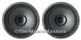 Pair 8 inch Full-Range Speakers Bass Mid Woofers 8 ohm Home Stereo Sound... - £48.18 GBP