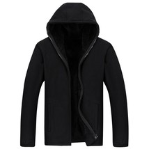 SFABL Plus Size XL-7XL Winter Hooded Jacket Men Fleece Zipper Jackets Thick Warm - £109.59 GBP