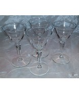 Libbey Rock Sharpe-Crystal Cocktail Liquor Glass 3001- Set of 4- Plain C... - £9.39 GBP