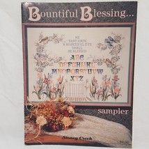 Bountiful Blessing Sampler Cross Stitch Pattern Leaflet 20 Stoney Creek 1988 - $9.99
