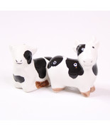 Black And White Cow Mini Salt And Pepper Shakers Set New Without Tags - £7.70 GBP