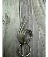Vintage Peace Sign Fork Silverplate Keychain 3.5” #kc4 - $19.55 CAD