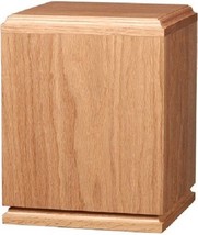 Large/Adult 220 Cubic Inch Felicity Oak Cremation Urn for Ashes - £196.63 GBP