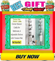 ✅??⚡SALE⚡? CADDY Metal TENSION ROD Corner SHOWER CADDY ???BUY NOW??️ - $49.00