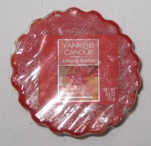 Yankee Candle Simply Home Tart Wax Melts Lot Set of 1 AUBURN LEAVES approx 8 hrs - £4.99 GBP