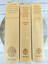 Oxford History of English Literature HC Books Lot of 3 Lewis, Bush, Dobree - £36.16 GBP