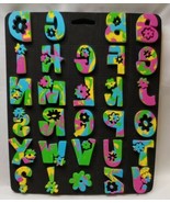  Vintage Funky Chunky tie dye daisy alphabet foam stamps psychedelic hippy NEW  - $12.53