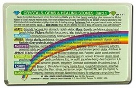 Inner Light Resources Original Wallet Cards Crystal Gems Healing Stones #1 - $7.74
