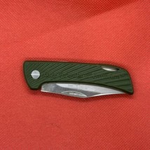 Vintage Official Boy Scouts Of America Folding Pocket Knife Lockback Green Plain - £37.62 GBP