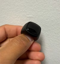 David Yurman Black Titanium Men&#39;s Onyx Signet Ring Size 9 - $643.48