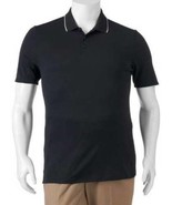 Mens Polo Big Golf FILA Black Short Sleeve Tru Dry Classic Shirt $48 NEW... - $18.81