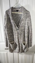 J.Jill Cardigan Sweater Size Small Wearever Collection Gray Relaxed 1But... - $22.00