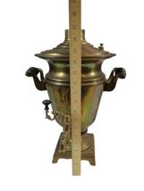 Vintage Russian Brass Samovar Stamped 18" Tall 1922 Metal image 7