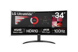 Monitor LG 34WR50QK-B Wide Quad HD 34&quot; 100Hz - $435.10