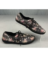 Vans Off The Wall Womens Size 9 Black Floral Canvas Shoes Low Top Skate ... - £14.46 GBP