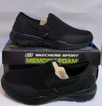 SKECHERS Sport Mens Equalizer 3.0 Foxfort Memory Foam Relaxed Slip On Sh... - £31.46 GBP