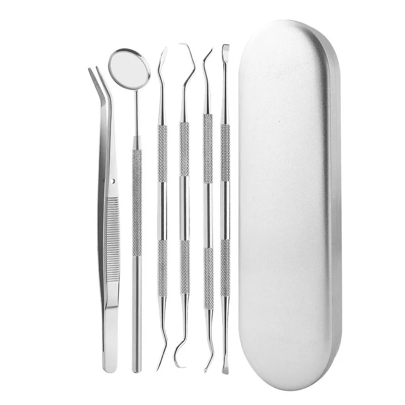 Play Dental Mirror Sickle Tartar Scaler Teeth Pick Spatula Dental Laboratory Equ - £23.47 GBP