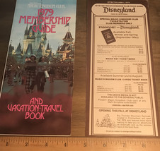 1979 Walt,Disney Magic Kingdom Club Membership Price Guide &amp; Vacation Book - $11.30