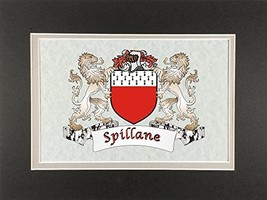 Spillane Irish Coat of Arms Print - Frameable 9&quot; x 12&quot; - £16.08 GBP