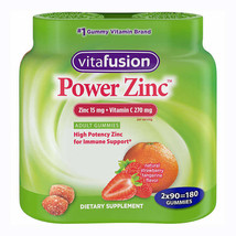 vitafusion Power Zinc 15 mg, 90 Gummies - £23.48 GBP