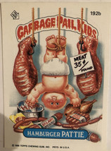 Hamburger Pattie Garbage Pail Kids trading card Vintage 1986 - £2.34 GBP