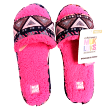 NEW!  Muk Luks Open Toe Pink Slippers, Sz 9-10 - £13.44 GBP