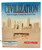 1991 Sid Meier&#39;s Civilization Build an Empire...Test of Time Game Big Box CIB VG - £130.09 GBP