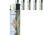 Famous Landmarks D4 Lighters Set of 5 Electronic Refillable The Taj Maha... - £12.62 GBP