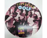 1960s Sports Televised Golf Circular Cardboard Collectable With Fun Facts - $8.01