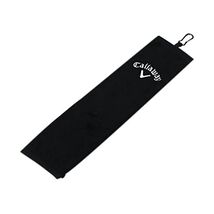 Callaway Tri Fold Towel, Black  - $30.00