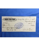 1909 Quincy State Bank Florida FL FLA  Obsolete Check USED CASHED - $27.05 CAD