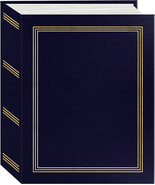 Mini-Max Photo 100 Pocket 4X6 Photo Album, Navy Blue - $223.83 MXN