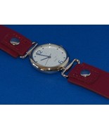 Quartz SLE Watch Stainless Steel Back/ Leather Band - $9.90