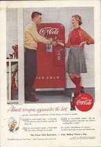 Coca Cola National Georgraphic Back Cover Ad Almost everyone appreciates 1955 - £1.75 GBP