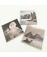 Set of 3 PCs mug coasters ancient Egypt thermal pharaonic history designs  - $84.85 CAD