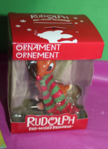 American Greetings Rudolph The Red Nosed Reindeer W Scarf Holiday Ornament - £15.91 GBP
