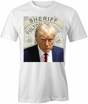 TRUMP MUG SHOT TShirt Tee Short-Sleeved Cotton CLOTHING POLITICAL S1WCB024 - $20.19+
