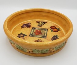 Fall Love Thanks Blessings Family Acorn Nut Dish Bowl in Vintage Style - £25.24 GBP