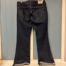 True Religion Sammy Old Multi Boot Cut Raw Cut Hem Denim Jeans Women’s S... - £39.13 GBP